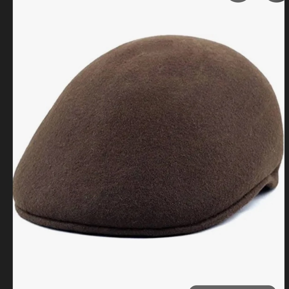 Classic Brown Wool Beret wool felt made in Czech Republic news boy cap ascot